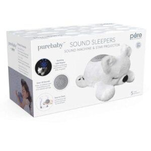 PureBaby Sound Sleepers Portable Sound Machine Star Projector